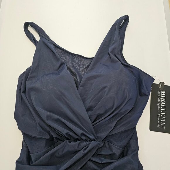 Miraclesuit Illusionists Palma One Piece Swimsuit Midnight Blue - Picture 6 of 11